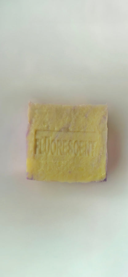 Fluorescent Natural Moisturizing Soap - Large - 95-115 gm (Lavender scent)