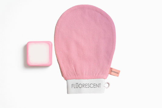 Fluorescent Glow Bundle - 1 Glove + 1 Large (Deep Cleansing) Soap