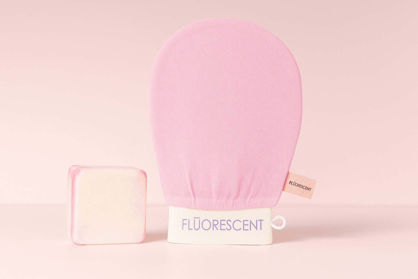 Fluorescent Glow Bundle - 1 Glove + 1 Large (Deep Cleansing) Soap